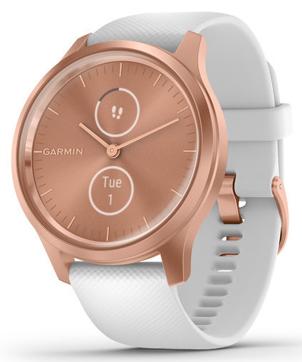 Смарт-годинник Garmin Vivomove Style Rose Gold Aluminum Case with White Silicone Band