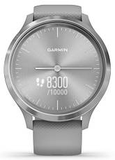 Смарт-годинник Garmin Vivomove 3 Silver Stainless Steel Bezel with Powder Gray Case and Silicone Band, фото 3