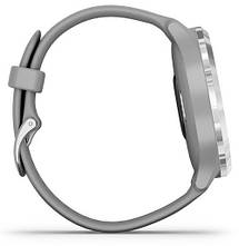 Смарт-годинник Garmin Vivomove 3 Silver Stainless Steel Bezel with Powder Gray Case and Silicone Band, фото 2