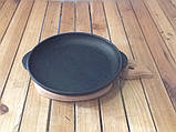 Порційна сковорідка 180х25мм з дерев'яною підставкою, фото 2