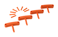 Комплект гаків (4 шт) для 1017 та 1018, 140 мм, фото 7