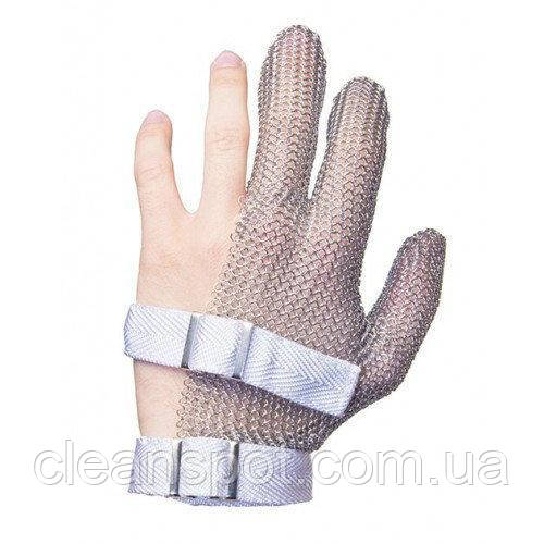Кольчужна рукавиця 3-х палая Schlachthausfreund (Німеччина) без манжетки з тканинним ремінцем