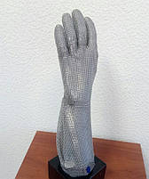 Кольчужна рукавиця з металевою застібкою і відворотом 19см Schlachthausfreund (Німеччина), фото 3