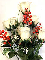 Штучний букет. Штучні троянди (58 см), фото 6