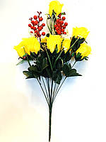 Штучний букет. Штучні троянди (58 см), фото 4