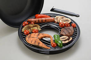 Сковорода гриль - газ c емальованим покриттям Grant Berg GR-801 (Зіпсована упаковка)