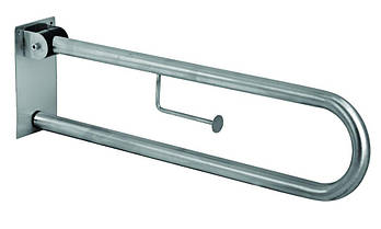 Відкидний поручень вертикальний матовий з тримачем 501