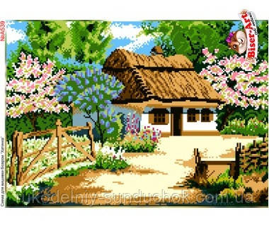 Схема для вишивки бісером, Бісер-Арт Хатинка мазанка (А539), фото 1