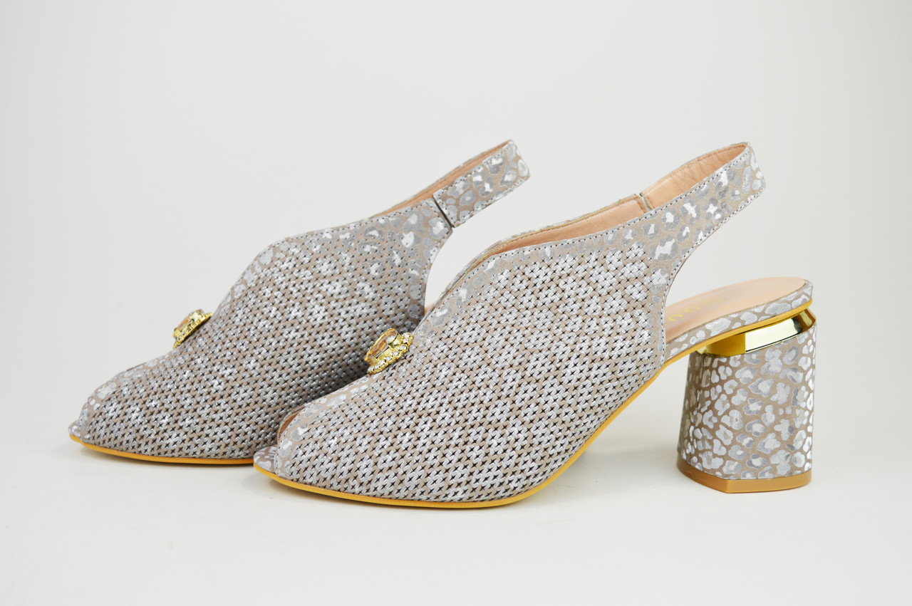 Босоніжки шкіряні Guero 144970 Візон