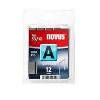 Скоби тонкі супертверді NOVUS A53/12  1000ШТ