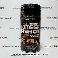 Рыбий жир MuscleTech Platinum 100% Omega Fish Oil (11.02.23), 100 softgels