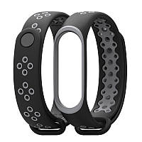 Силіконовий перфорований ремінець MiJobs для Xiaomi Mi Band 3 / 4. Оригінал.