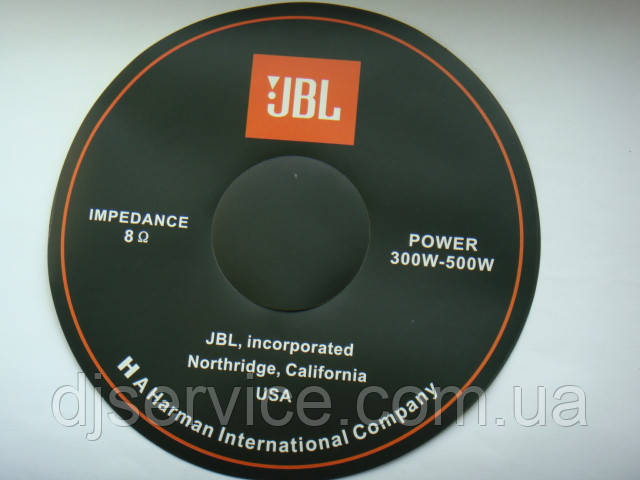 Наклейка на динамик JBL 15"