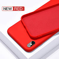 Силиконовый чехол с микрофиброй SLIM Soft Case слим софт для Xiaomi Redmi 8 Редми 8 цвет Красный
