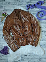 Куртка-косуха Mis жіноча коричнева розмір 46