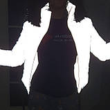 Куртка рефлективна світловідбиваюча підліткова Зимова для дівчинки, фото 2
