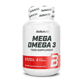 Жирні кислоти BioTech Mega Omega 3, 90 капсул