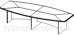 Конференц стол Альянс 21\118 (3500х1350х760) - фото 4 - id-p142822681