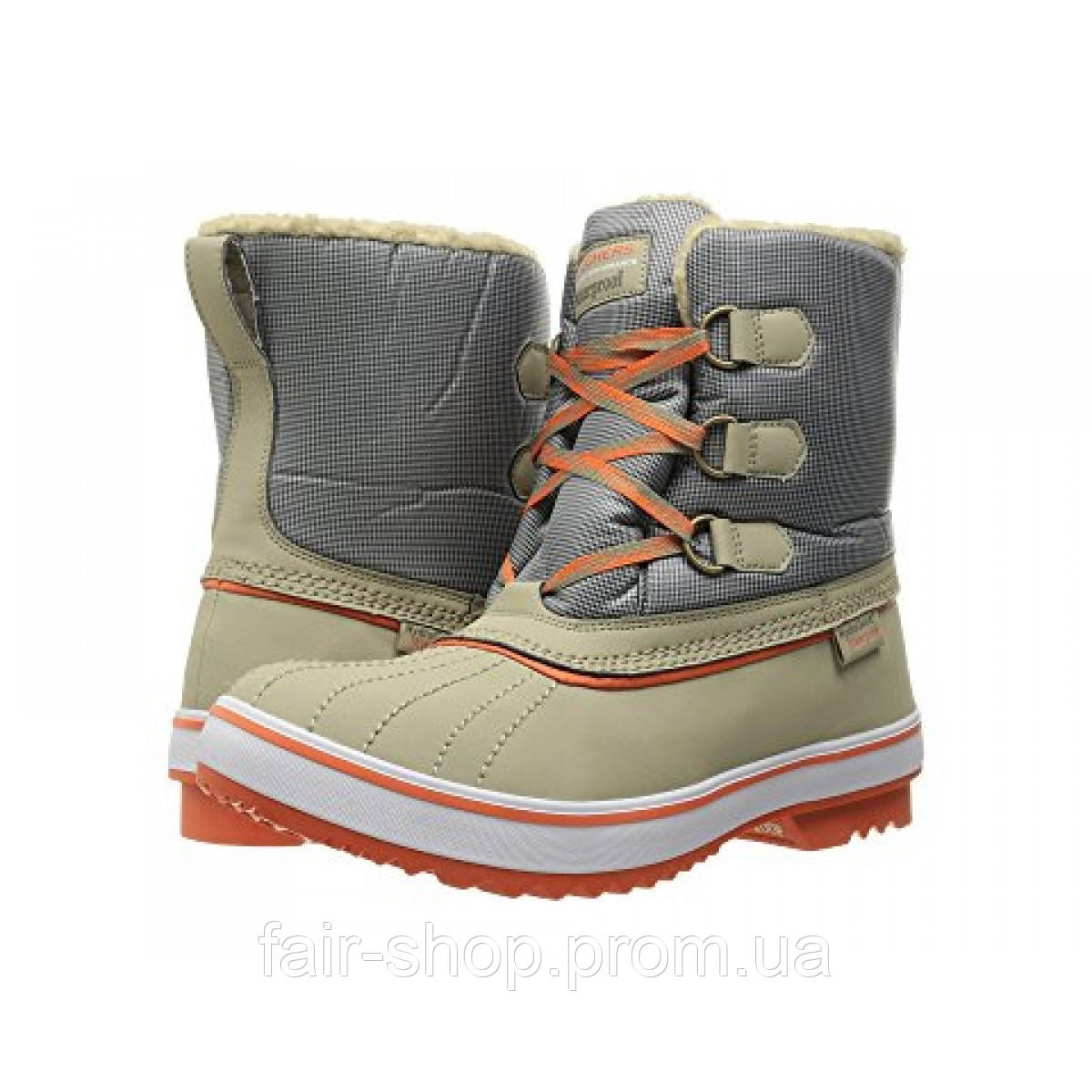 Женские ботинки Skechers Highlanders - Polar Bear Taupe, оригінал. Доставка від 14 днів