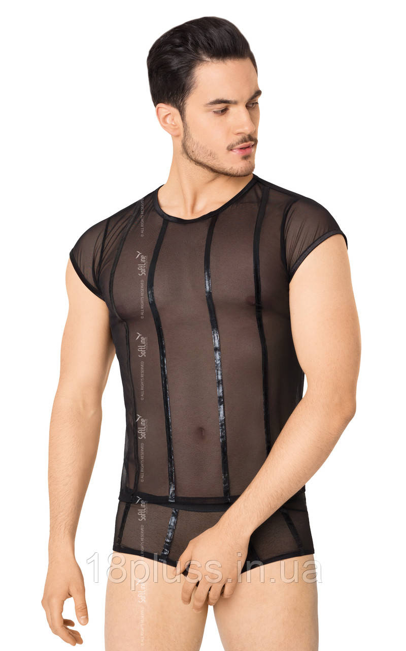 Чоловічий комплект білизни Softline 4608, чорний XL
