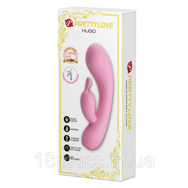 Hi-tech вібратор Pretty Love Hugo Vibrator Pink, фото 1