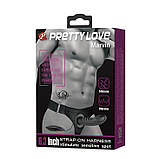 Страпон Pretty Love Strap-On Harness Vibrating Black, фото 7
