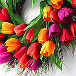 Штучний Тюльпан одинарний з серединою 40 см (50 шт в уп.), фото 3