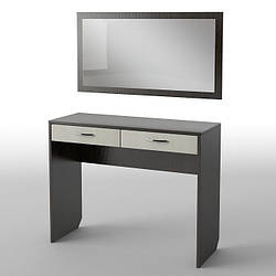 Туалетний столик + Дзеркало 100х40х75 см. Колір на вибір, БС-20 (АКМ)