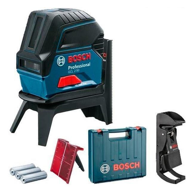 Лазерний нівелір Bosch GCL 2-50 Professional (20 м, з приймачем - 50 м) (0601066F02)