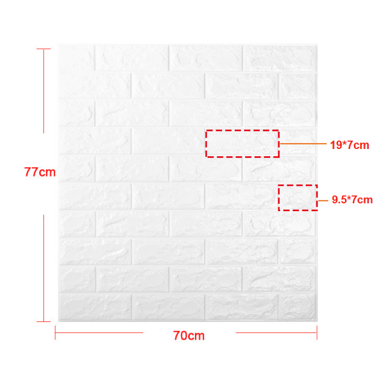 Декоративная 3Д-панель стеновая Кирпичная кладка Лофт кирпич самоклеющиеся 3d панели 700x770x5 мм (48) - фото 9 - id-p1129744103