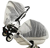 Москітна сітка на коляску великий розмір пр-ль Польща Біла антимоскітна сітка для коляски до
