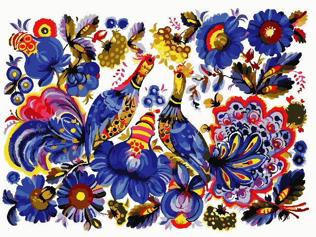 Малювання за номерами Петриківський розпис ArtStory AS0780 30 х 40 см (без коробки), фото 1