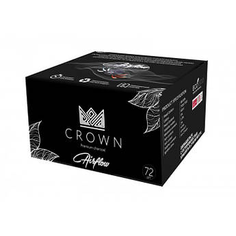 Вугілля кокосовий Crown для кальяну 1 кг AirFlow 72 уголька