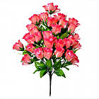 Букет 30 голів великий бутон зі щільної тканини NA 064 (6 шт./пач.) Штучні квіти гуртом, фото 4