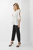 Блуза для вагітних 030 1323 молочна L, фото 2