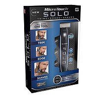 Бритва Триммер для бороди Micro Touch SOLO (Black-Blue), фото 7