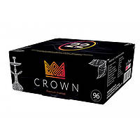 Уголь кокосовый Crown средние для кальяна 1 кг 96 угольков