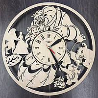 Оригінальний настінний годинник «Красуня і чудовисько»
