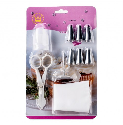 Кондитерські насадки, ножиці, перехідник, цвях, мішок