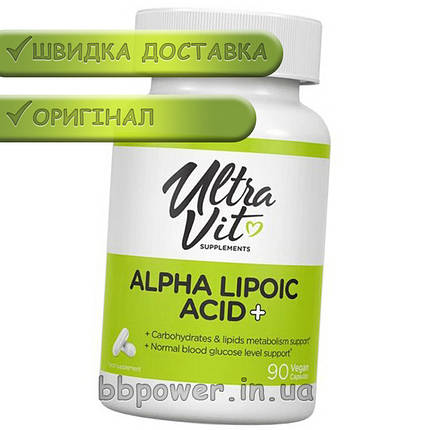 Альфа-ліпоєва кислота VP Lab Alpha Lipoic Acid + 90 капс, фото 2
