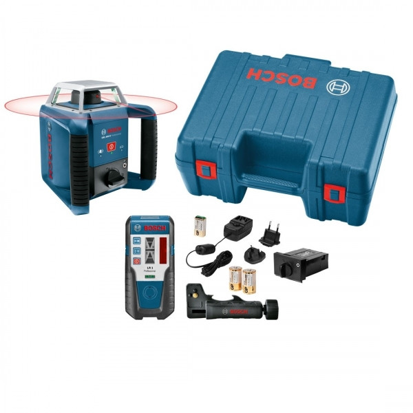 Ротаційний лазерний нівелір Bosch GRL 400 H Professional Set (20 м, з приймачем — 400 м) (0601061800)