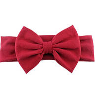 Пов'язка на голову дитяча широка one size бордовий