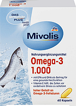 Вітамінний комплекс Mivolis Omega-3 1000 mg , 60 шт