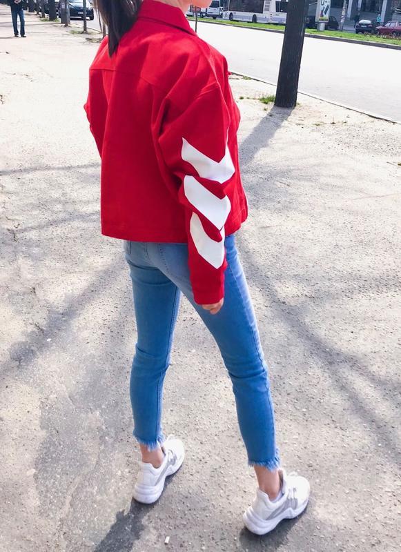 Джинсовая Куртка Женская Oversize Красная — Купить Недорого на Bigl.ua ...