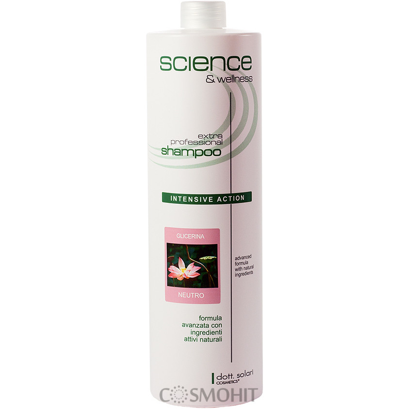 Dott.Solari Glycerin Neutral Shampoo For All Types — Гліцериновий нейтральний шампунь для всіх типів, 1000 ml