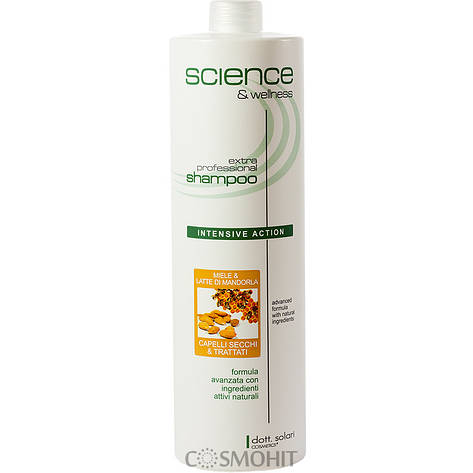 Dott.Solari Honey And Almond Milk Shampoo For Dry Hair — Шампунь з медом і мигдальним молоком для сухого волосся, 1000 ml, фото 1