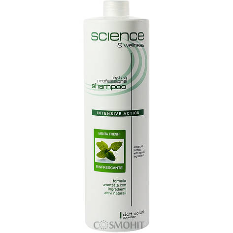 Dott.Solari Fresh Mint Shampoo With Menthol Refreshing Action — Шампунь з м'ятою й ментолом освіжний проти лупи, 1000 ml, фото 1