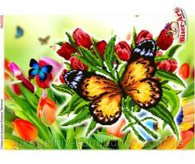 Схема для вишивки бісером, Бісер-Арт Метелики (А530), фото 1