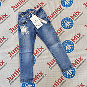джинсові джинсові штани для дівчаток оптом Kids Cool