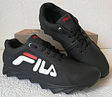 Чоловічі кросівки Fila E! Супер ! 110% Шкіряні! Спортивний міський стиль Філа, фото 3